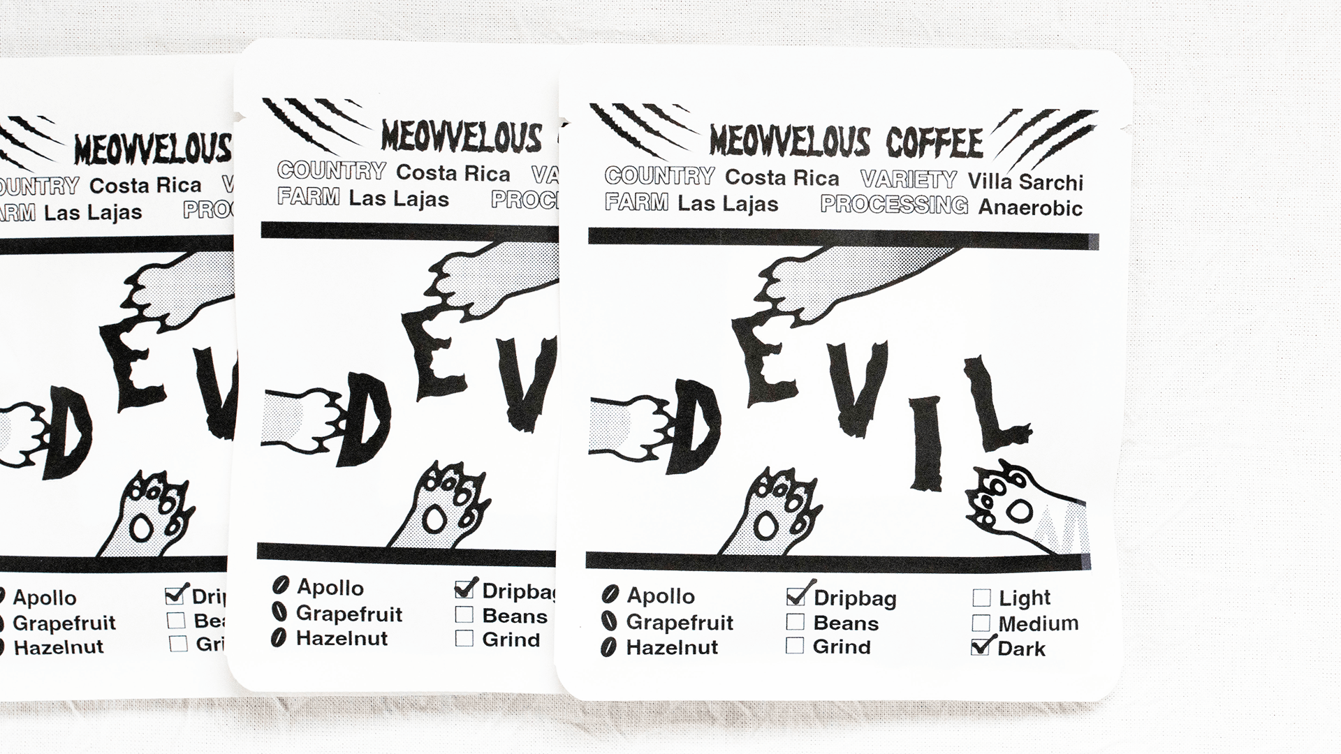 デビルブレンドのパッケージデザイン