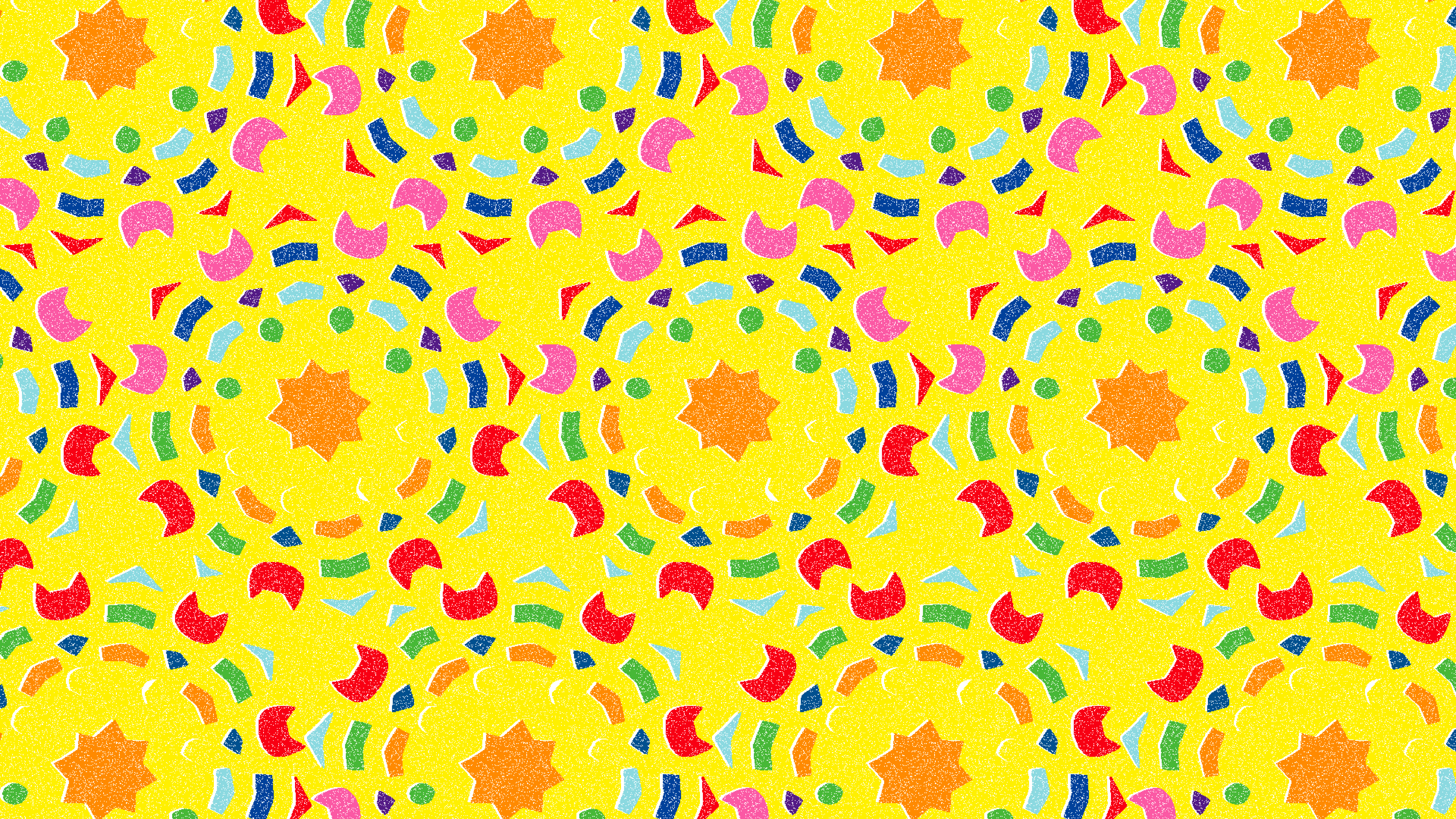 猫のグラフィック作品（イエロー）