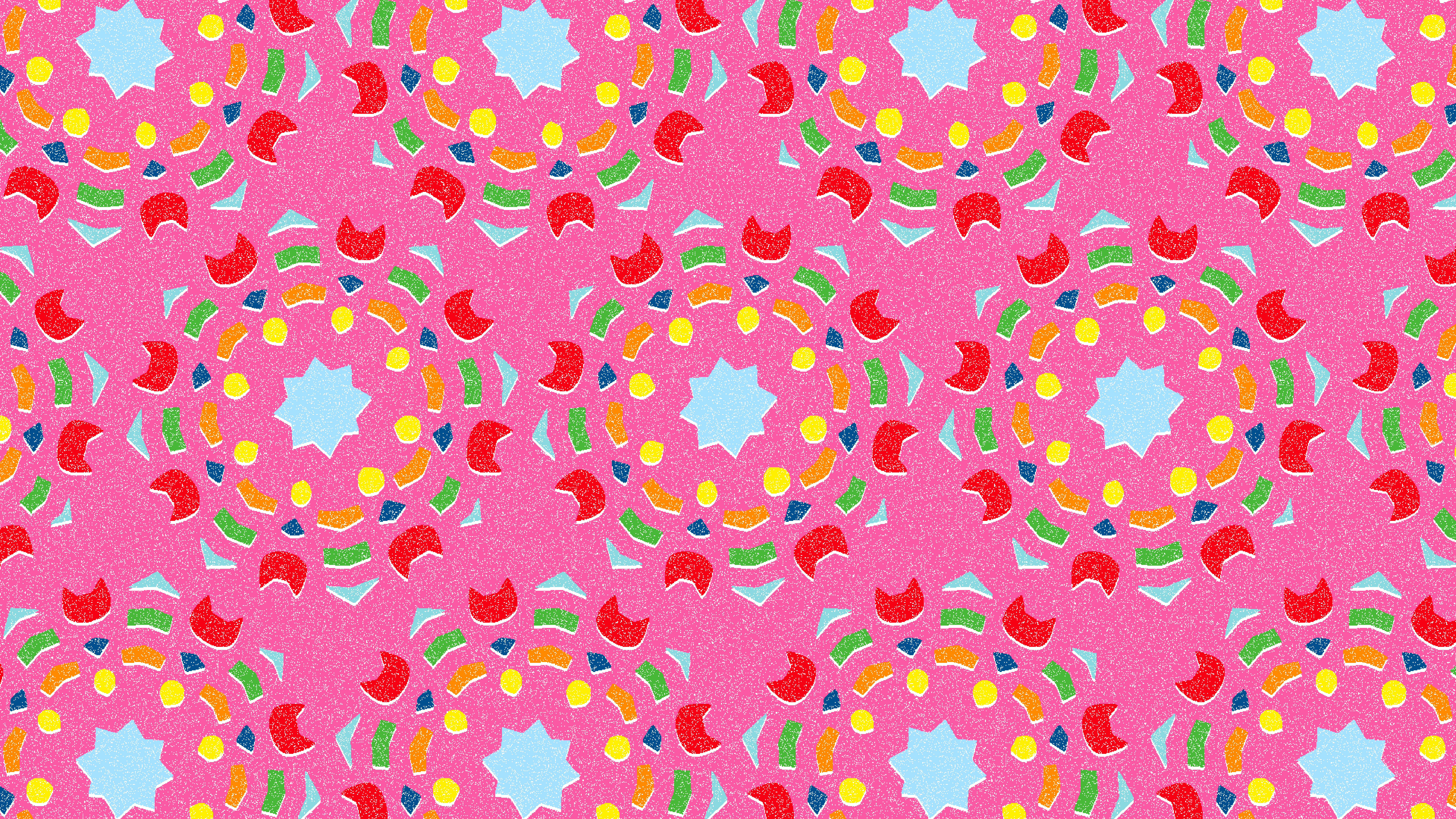 猫のグラフィック作品（ピンク）